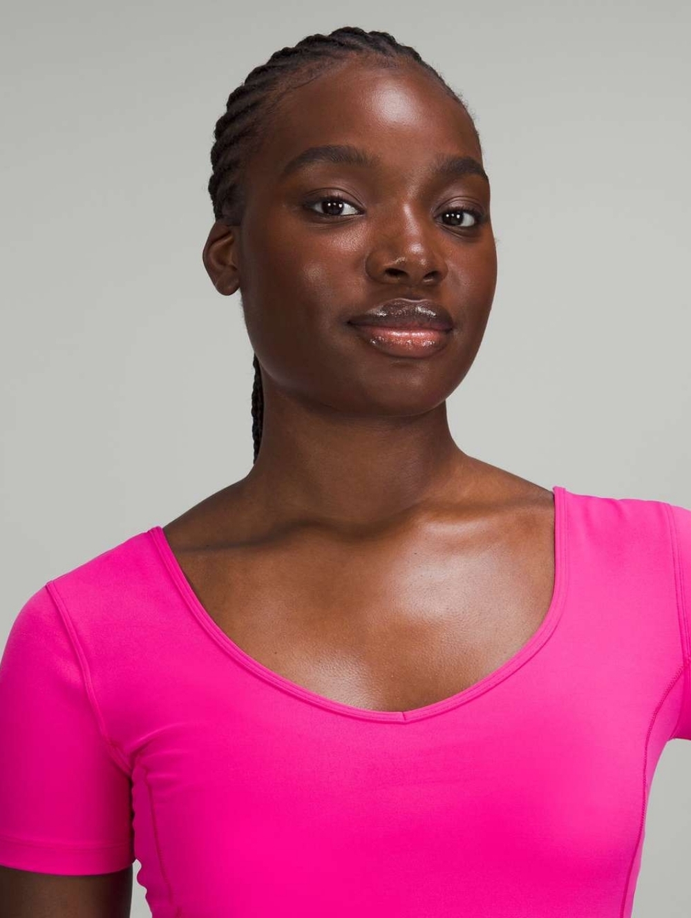 Lululemon Align cropped T-Shirt in pink Size 6 - Picture 3 of 6